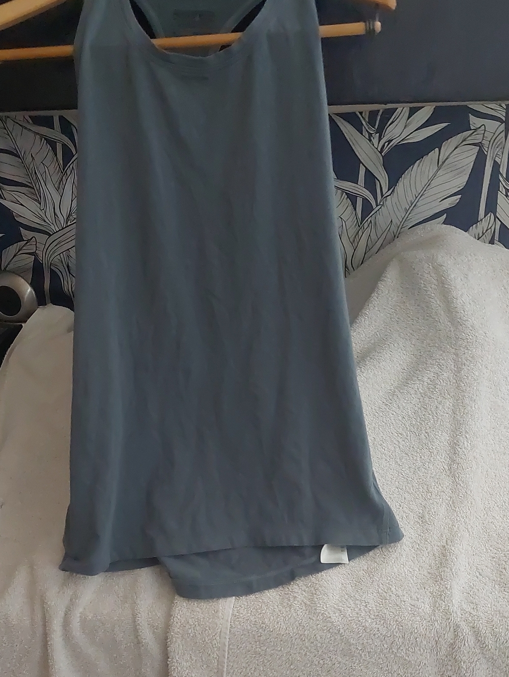 Patagonia Blue-Grey Scoop Neck Tank Top L